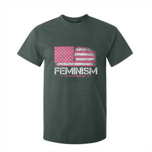 Feminism Feminist Pink American Flag T Shirt For Kid Patriotic Womens Rights