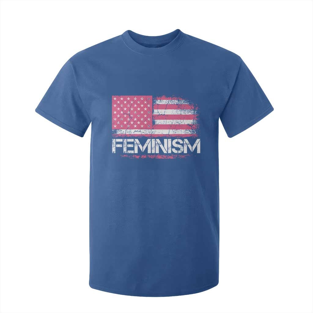 Feminism Feminist Pink American Flag T Shirt For Kid Patriotic Womens Rights