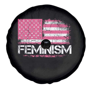 Feminism Feminist Pink American Flag Spare Tire Cover Patriotic Womens Rights