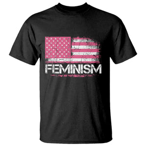 Feminism Feminist Pink American Flag T Shirt Patriotic Womens Rights