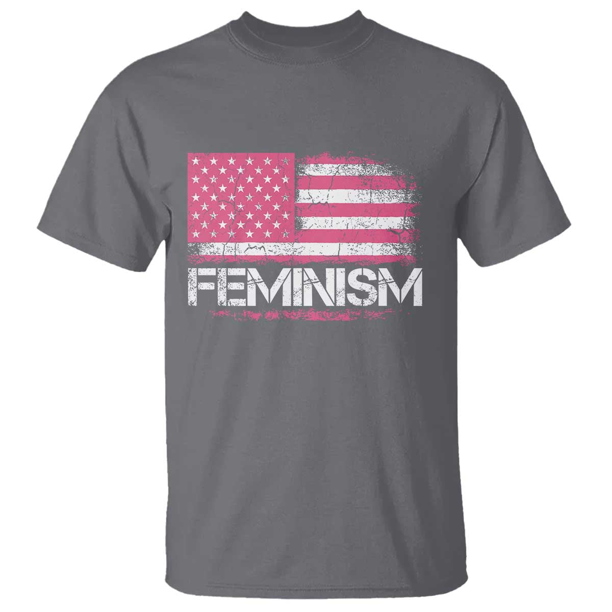 Feminism Feminist Pink American Flag T Shirt Patriotic Womens Rights