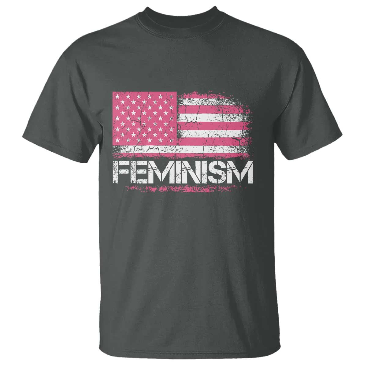Feminism Feminist Pink American Flag T Shirt Patriotic Womens Rights