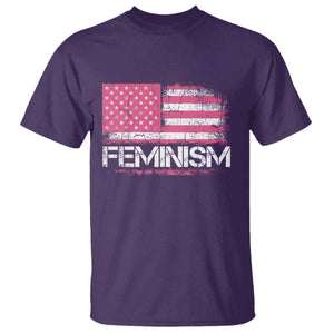 Feminism Feminist Pink American Flag T Shirt Patriotic Womens Rights