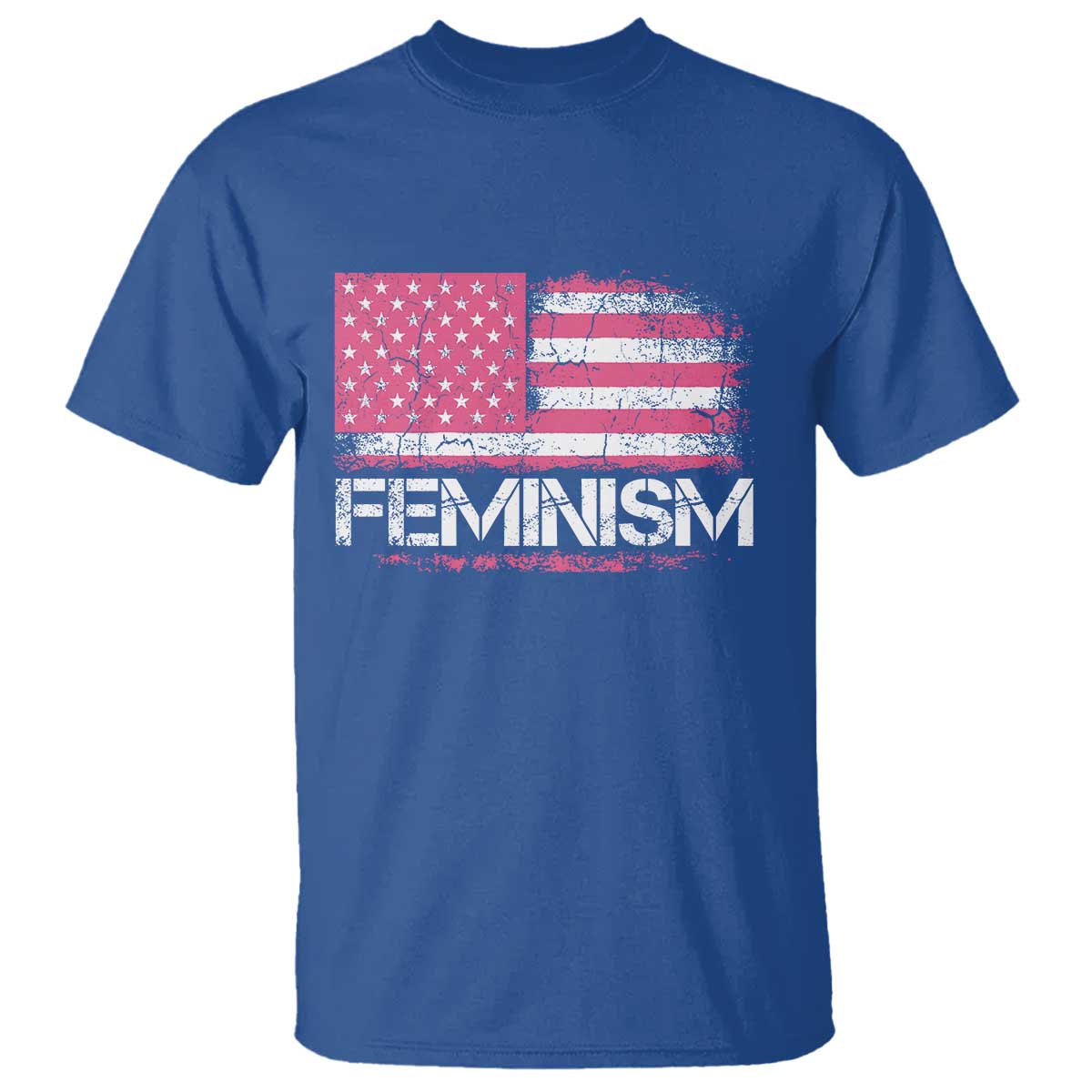 Feminism Feminist Pink American Flag T Shirt Patriotic Womens Rights