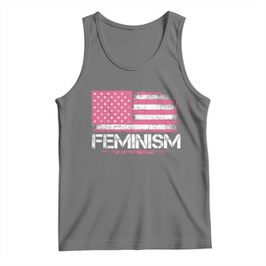 Feminism Feminist Pink American Flag Tank Top Patriotic Womens Rights
