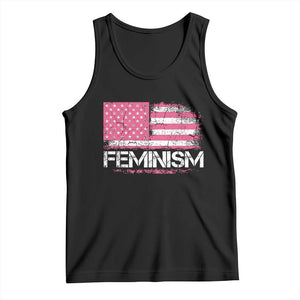 Feminism Feminist Pink American Flag Tank Top Patriotic Womens Rights