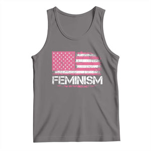 Feminism Feminist Pink American Flag Tank Top Patriotic Womens Rights