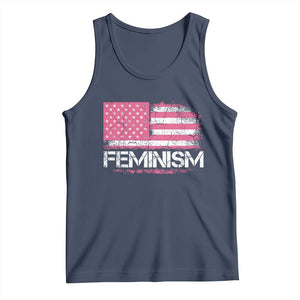Feminism Feminist Pink American Flag Tank Top Patriotic Womens Rights