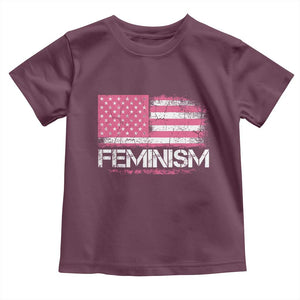 Feminism Feminist Pink American Flag Toddler T Shirt Patriotic Womens Rights