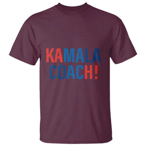 Harris Walz T Shirt Kamala Coach 2024 Presidential Election TS11 Maroon Print Your Wear
