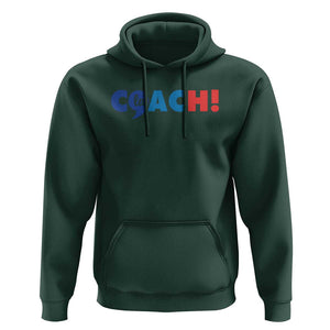 Funny Harris Walz Supporter Hoodie Kamala And The Coach Comma La 2024 TS11 Dark Forest Green Print Your Wear