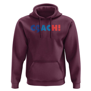 Funny Harris Walz Supporter Hoodie Kamala And The Coach Comma La 2024 TS11 Maroon Print Your Wear