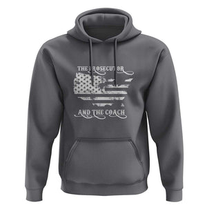Harris Walz 2024 Hoodie The Prosecutor And The Coach Vintage American Flag TS11 Charcoal Print Your Wear