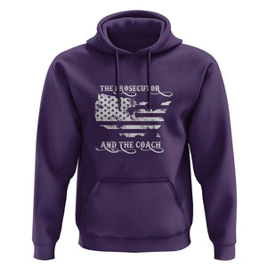 Harris Walz 2024 Hoodie The Prosecutor And The Coach Vintage American Flag TS11 Purple Print Your Wear