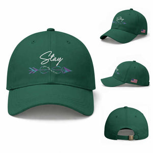 Suicide Prevention Awareness Baseball Cap Stay Your Story Isn't Over Arrow Semicolon