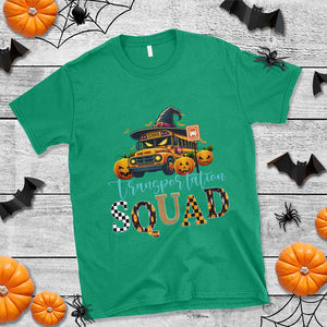 Halloween School Bus Driver T Shirt Transportation Squad Pumpkin Witch TS11 Irish Green Print Your Wear