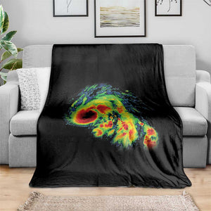 Hurricane Helene Throw Blanket Meteorologist Weather Radar Image Storm Chasing TS11 Print Your Wear
