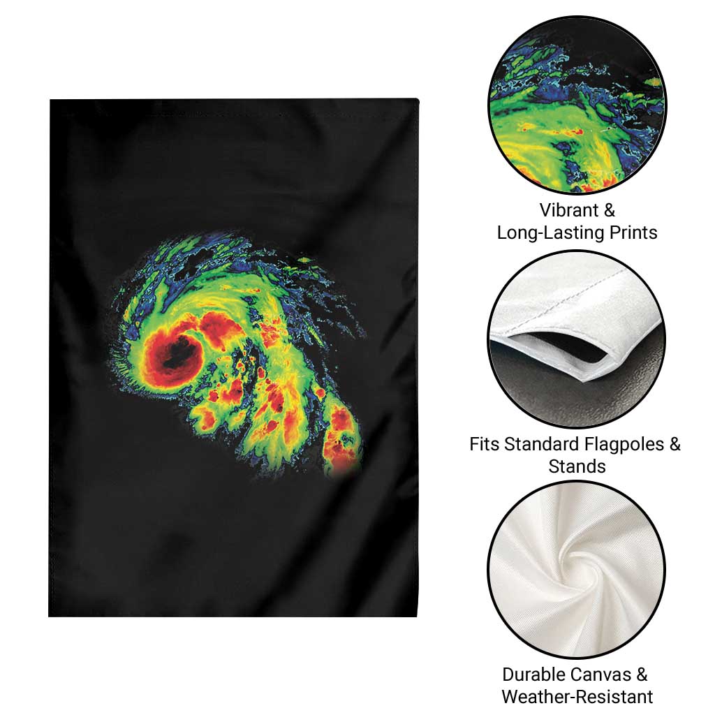 Hurricane Helene Garden Flag Meteorologist Weather Radar Image Storm Chasing TS11 Print Your Wear