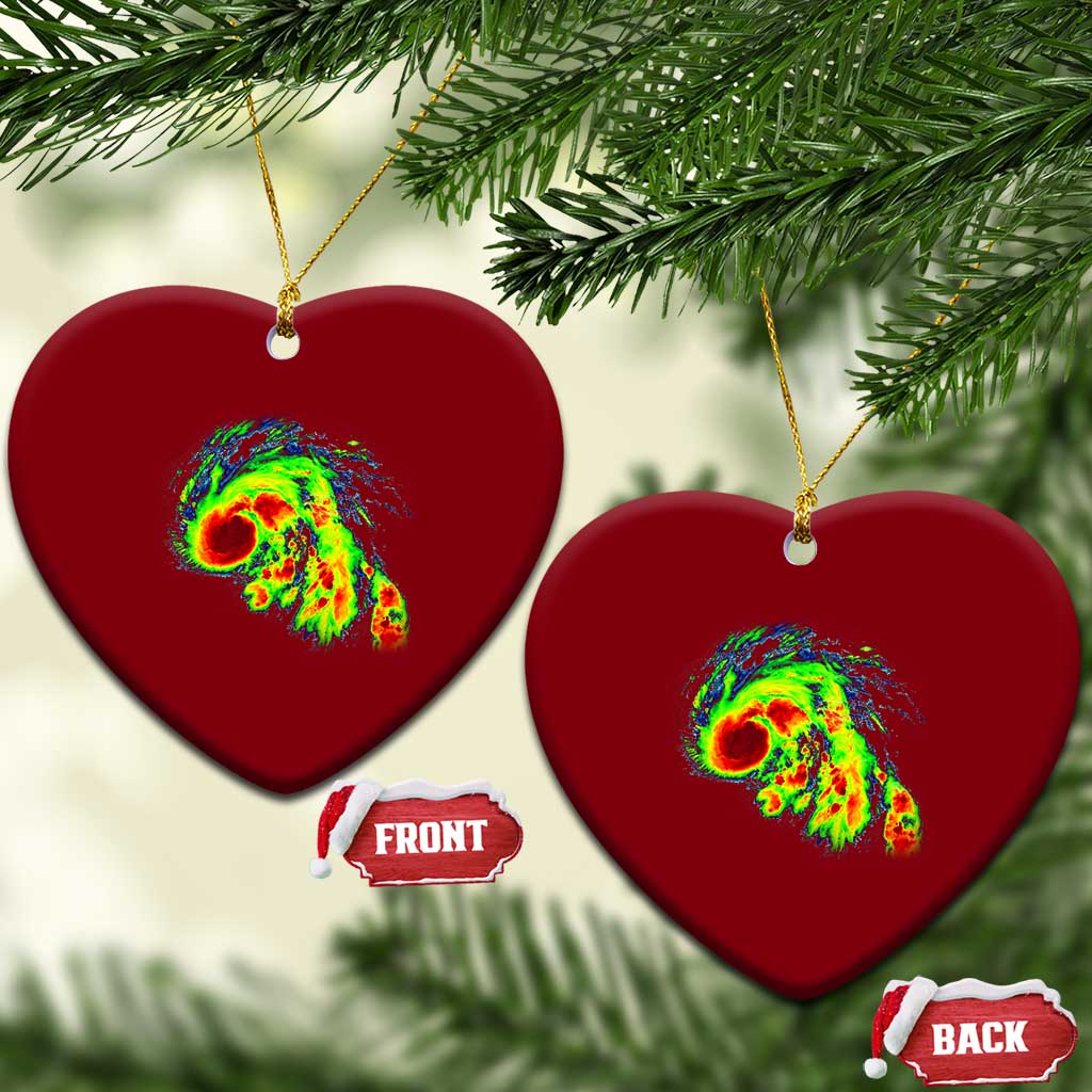 Hurricane Helene Ceramic Ornament Meteorologist Weather Radar Image Storm Chasing TS11 Print Your Wear