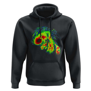 Hurricane Helene Hoodie Meteorologist Weather Radar Image Storm Chasing TS11 Black Print Your Wear