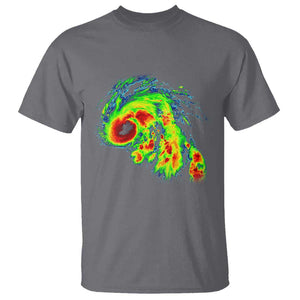 Hurricane Helene T Shirt Meteorologist Weather Radar Image Storm Chasing TS11 Charcoal Print Your Wear
