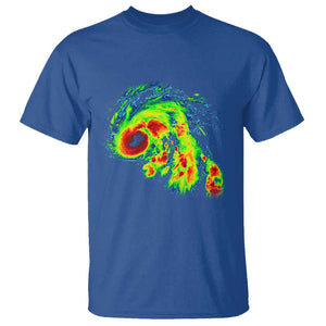 Hurricane Helene T Shirt Meteorologist Weather Radar Image Storm Chasing TS11 Royal Blue Print Your Wear