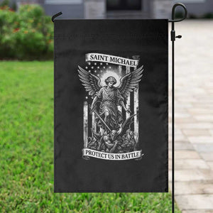Saint Michael Protect Us In Battle Garden Flag American Flag Catholic Christian Faith TS11 Print Your Wear