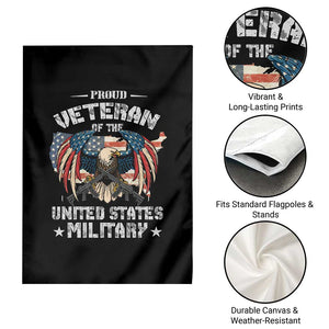Proud Veteran Of The Military Garden Flag Veteran's Day Eagle American Flag TS11 Print Your Wear