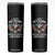 Proud Veteran Of The Military Skinny Tumbler Veteran's Day Eagle American Flag TS11 Black Print Your Wear