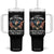 Proud Veteran Of The Military Tumbler With Handle Veteran's Day Eagle American Flag TS11 One Size: 40 oz Black Print Your Wear