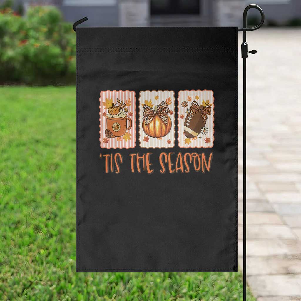 Tis The Season Fall Thanksgiving Garden Flag American Football Pumpkin Postage Stamps TS11 Print Your Wear