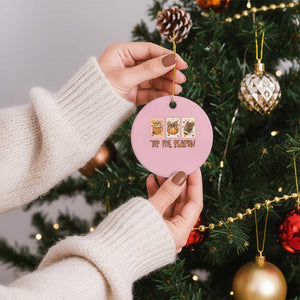 Tis The Season Fall Thanksgiving Ceramic Ornament American Football Pumpkin Postage Stamps TS11 1pc Light Pink Print Your Wear