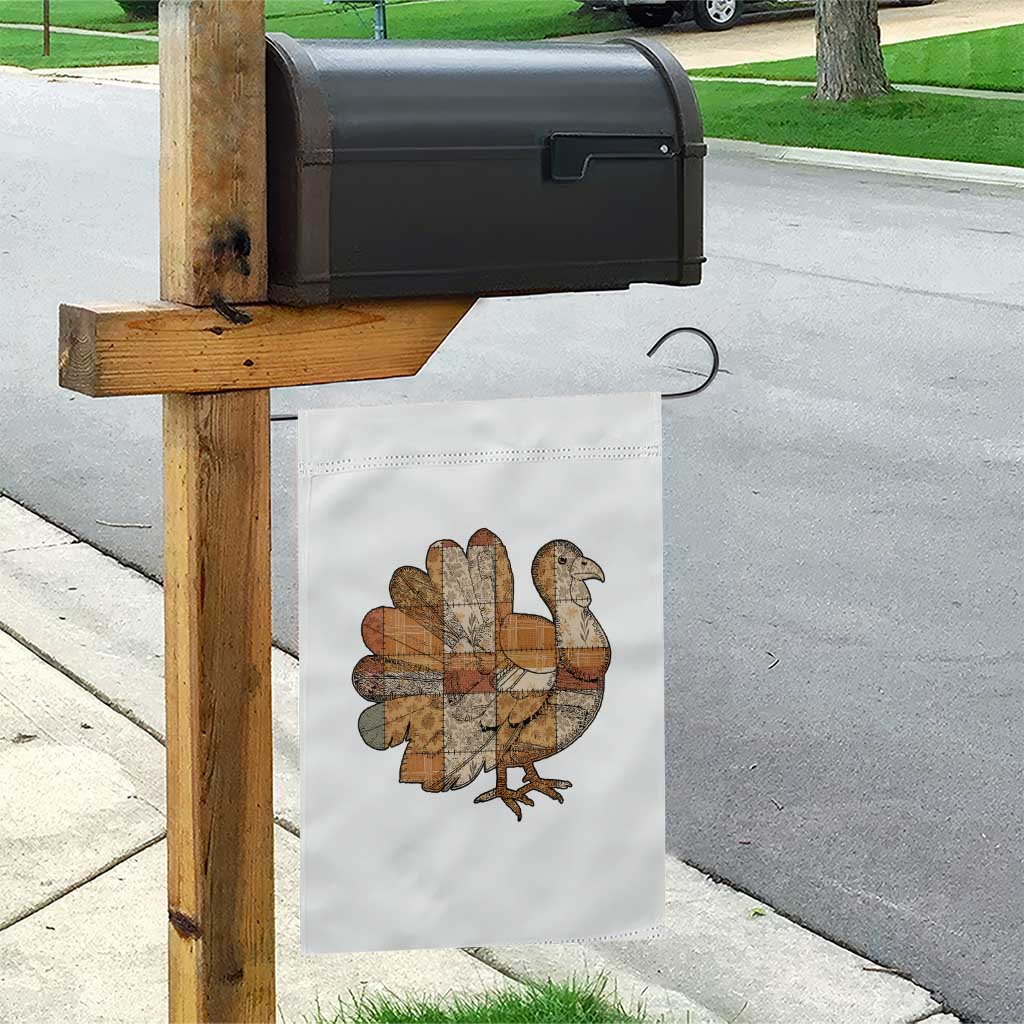 Thanksgiving Vintage Patchwork Gobble Turkey Garden Flag TS11 Print Your Wear