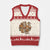 Thanksgiving Vintage Patchwork Gobble Turkey V-Neck Knit Sweater Vest TS11 Beige Red Print Your Wear