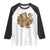 Thanksgiving Vintage Patchwork Gobble Turkey Raglan Shirt TS11 White Black Print Your Wear