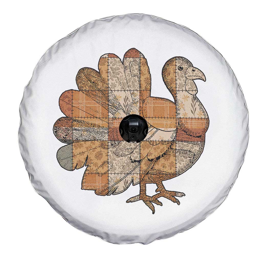 Thanksgiving Vintage Patchwork Gobble Turkey Spare Tire Cover TS11 Print Your Wear