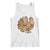Thanksgiving Vintage Patchwork Gobble Turkey Tank Top TS11 White Print Your Wear
