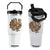 Thanksgiving Vintage Patchwork Gobble Turkey Flip Straw Tumbler TS11 One Size: 30 oz White Print Your Wear