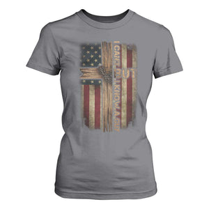 I Cant But I Know A Guy T Shirt For Women Funny Christian Jesus Cross TS11 Charcoal Print Your Wear