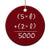 2 Fishes 5 Loaves Jesus Feeds The 5000 Christian Bible Verses Ceramic Ornament TS11 1pc Red Print Your Wear