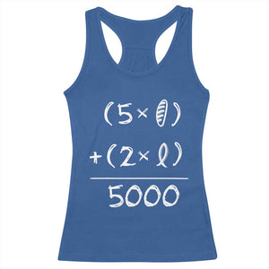 2 Fishes 5 Loaves Jesus Feeds The 5000 Christian Bible Verses Racerback Tank Top TS11 Royal Blue Print Your Wear