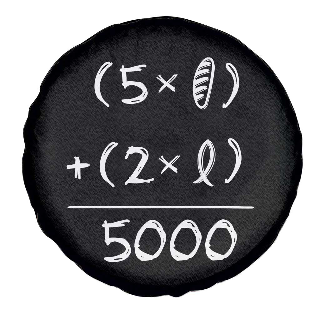 2 Fishes 5 Loaves Jesus Feeds The 5000 Christian Bible Verses Spare Tire Cover TS11 Print Your Wear