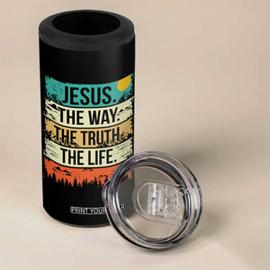 Jesus The Way The Truth The Life 4 in 1 Can Cooler Tumbler Blessed Christians TS11 Print Your Wear