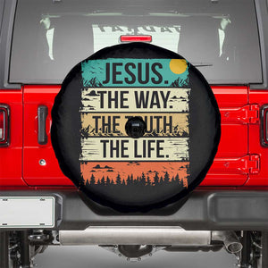 Jesus The Way The Truth The Life Spare Tire Cover Blessed Christians TS11 Black Print Your Wear