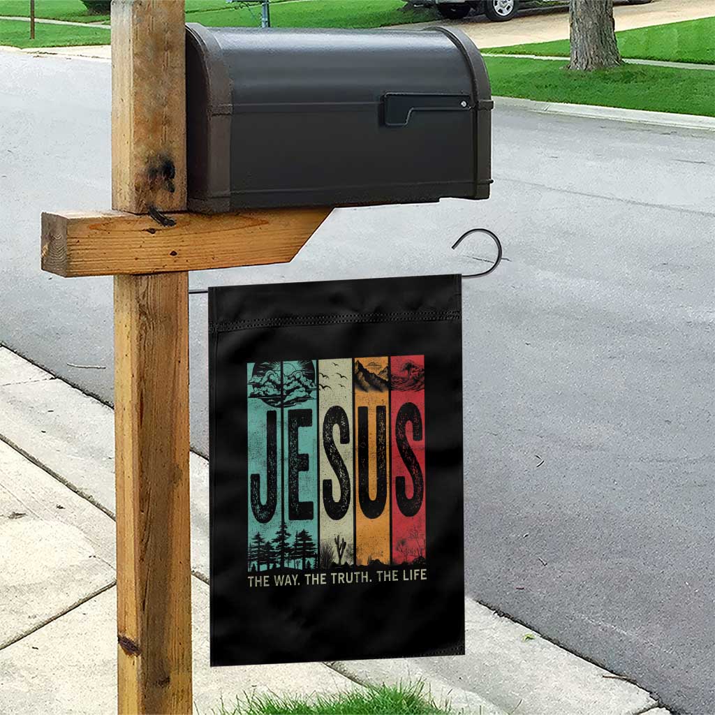 Jesus The Way The Truth The Life Garden Flag Christian Worship TS11 Print Your Wear
