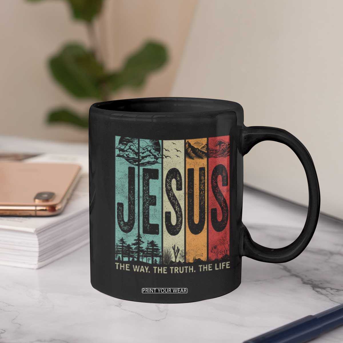 Jesus The Way The Truth The Life Coffee Mug Christian Worship TS11 Print Your Wear