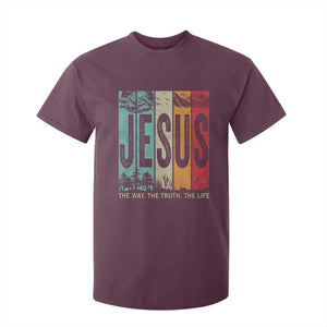 Jesus The Way The Truth The Life T Shirt For Kid Christian Worship TS11 Maroon Print Your Wear