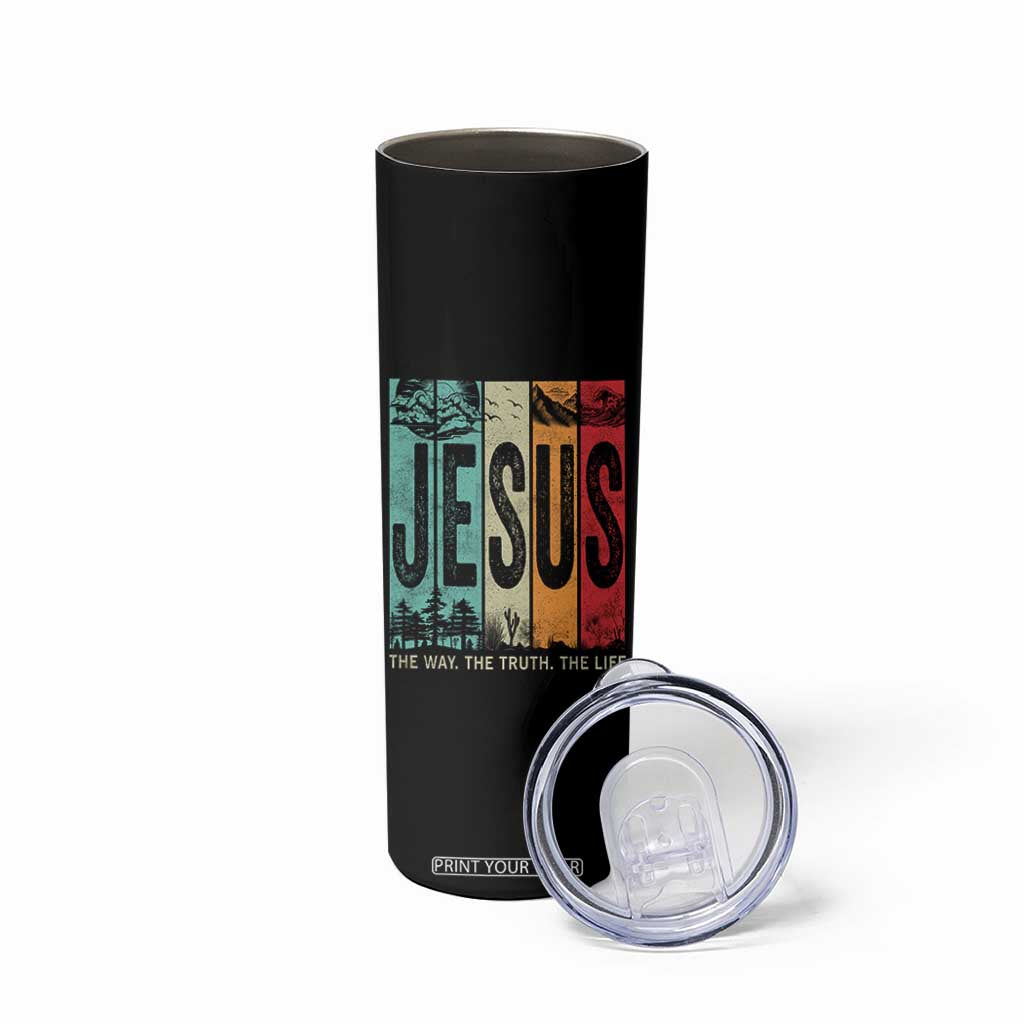 Jesus The Way The Truth The Life Skinny Tumbler Christian Worship TS11 Print Your Wear