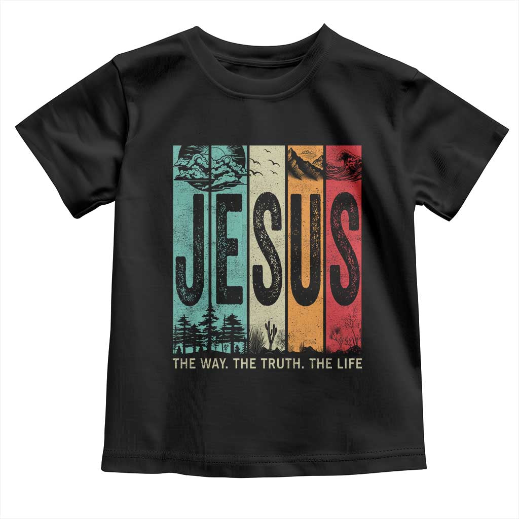 Jesus The Way The Truth The Life Toddler T Shirt Christian Worship TS11 Black Print Your Wear