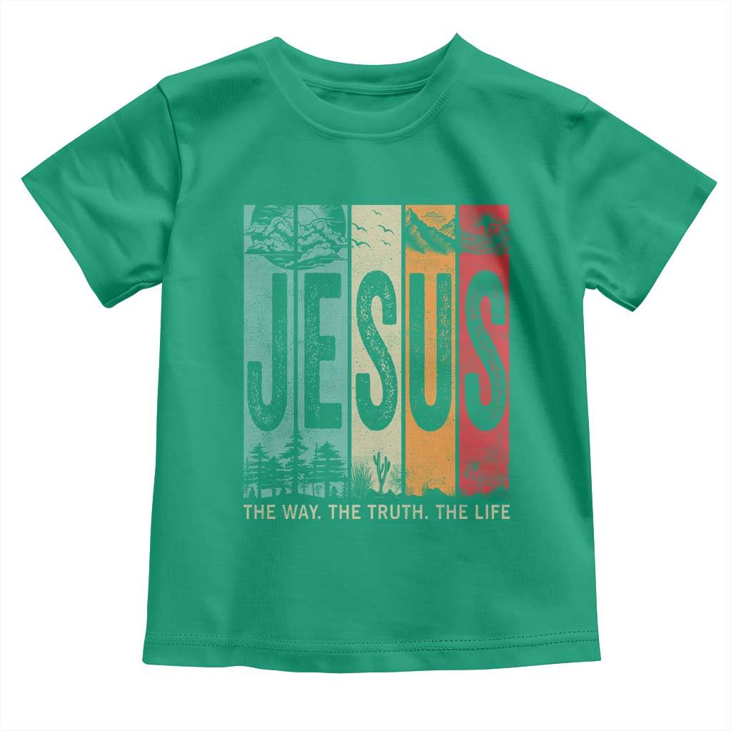 Jesus The Way The Truth The Life Toddler T Shirt Christian Worship TS11 Irish Green Print Your Wear